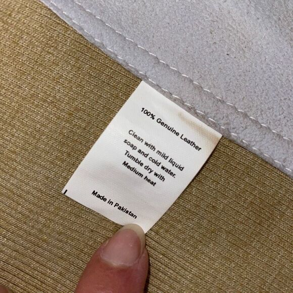 Jakett JKT NYC Womens Piper Patina Leather Jacket, Au Lait Full Zip Motorcycle B - Picture 9 of 11